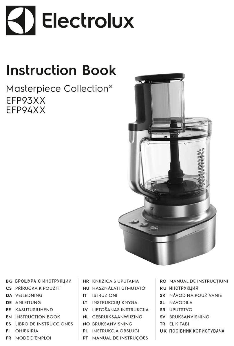 Electrolux Masterpiece Collection EFP93 Series User manual