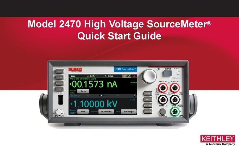 Tektronix Keithley SourceMeter 2470 User manual