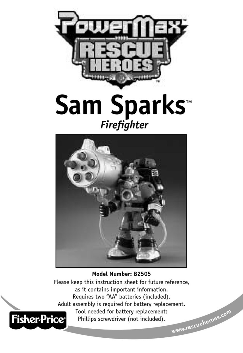 Fisher-Price PowerMax Rescue Heroes Sam Sparks... User manual