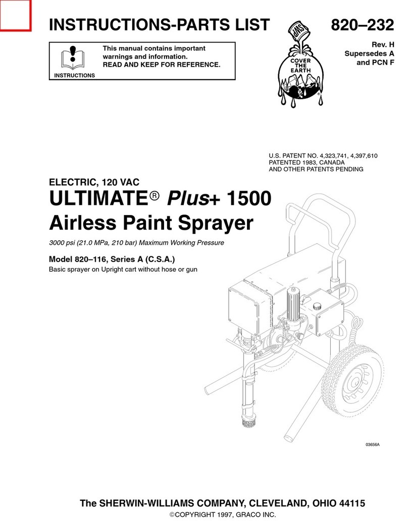 Graco 820-116 Instructions-parts list Graco 820-116 Instructions-parts list