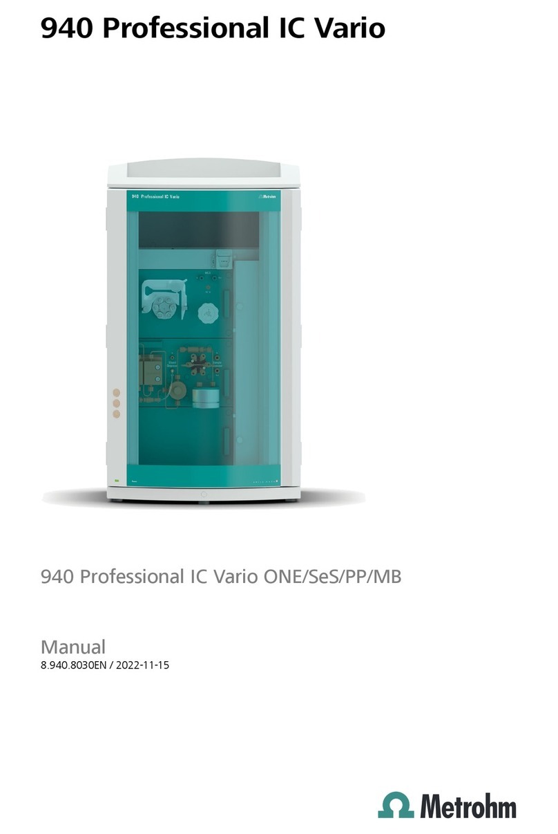 Metrohm 940 Professional IC Vario ONE/SeS/PP/MB manual