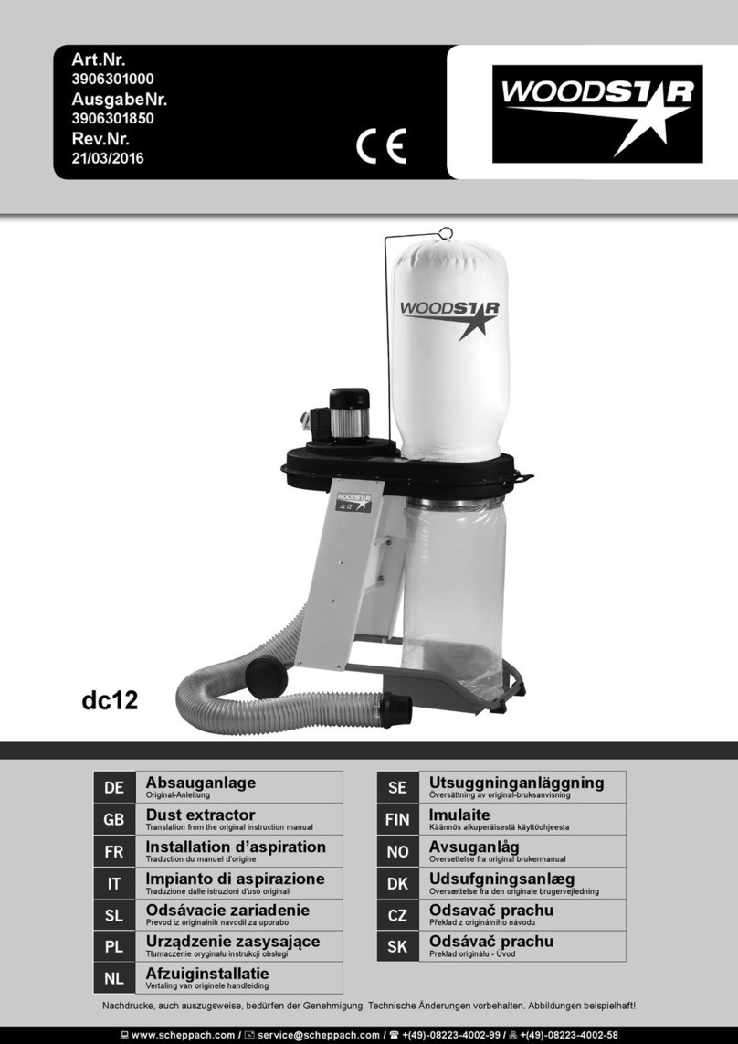Woodstar 3906301000 Translation from the original instruction manual
