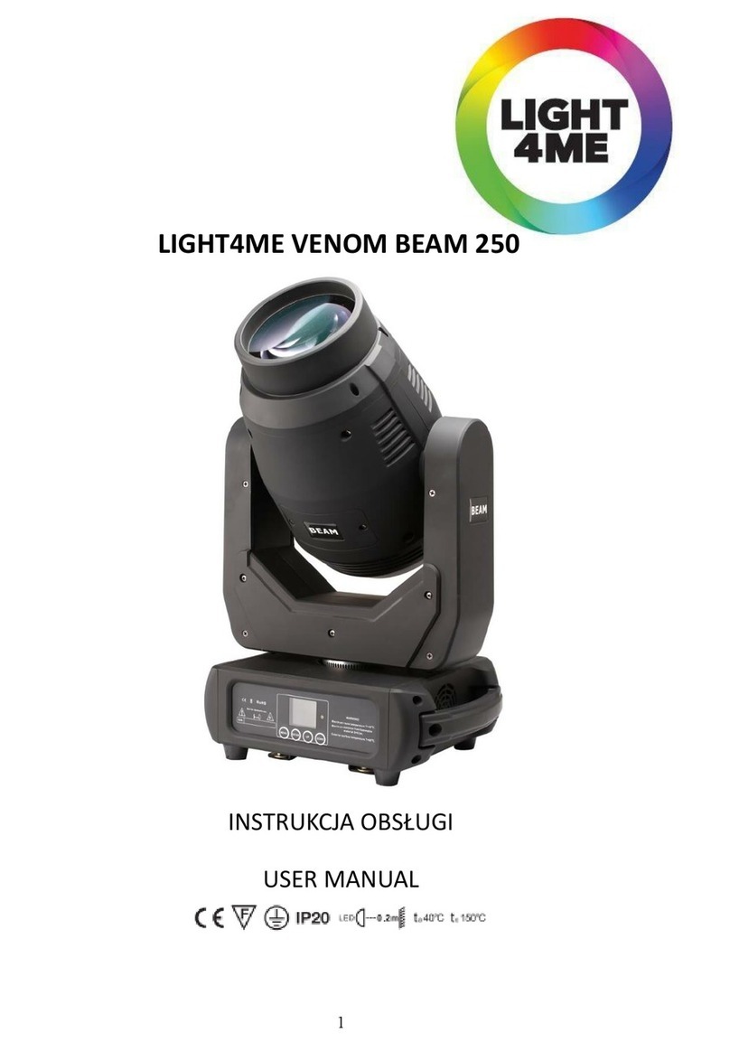 Light4Me VENOM BEAM 250 User manual
