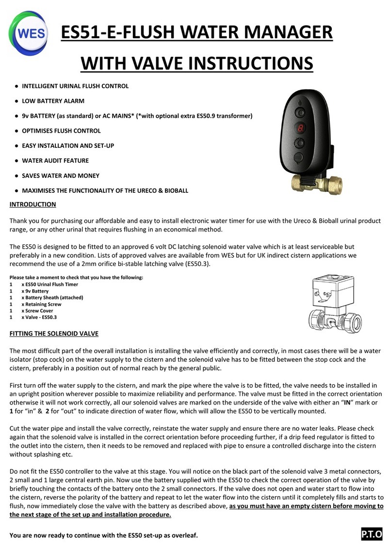 Wesco ES51-E-FLUSH instructions