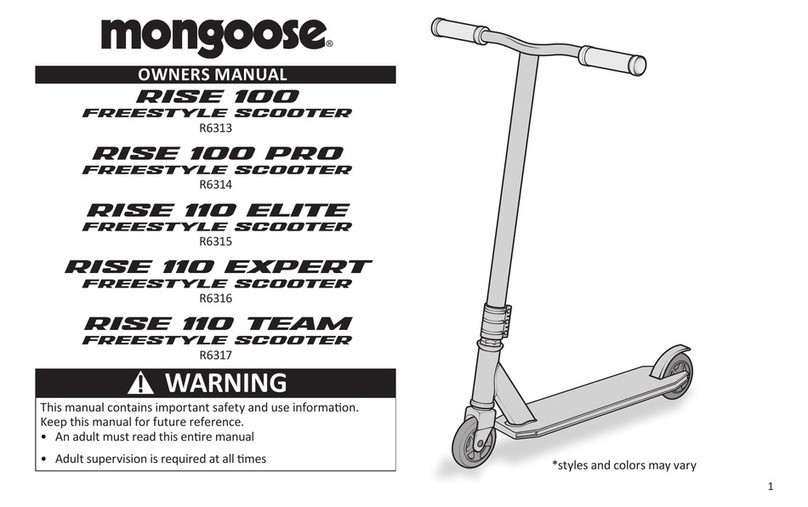 Mongoose RISE 100 FREESTYLE User manual