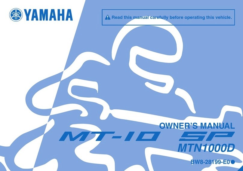 Yamaha MT-10 SP 2016 User manual