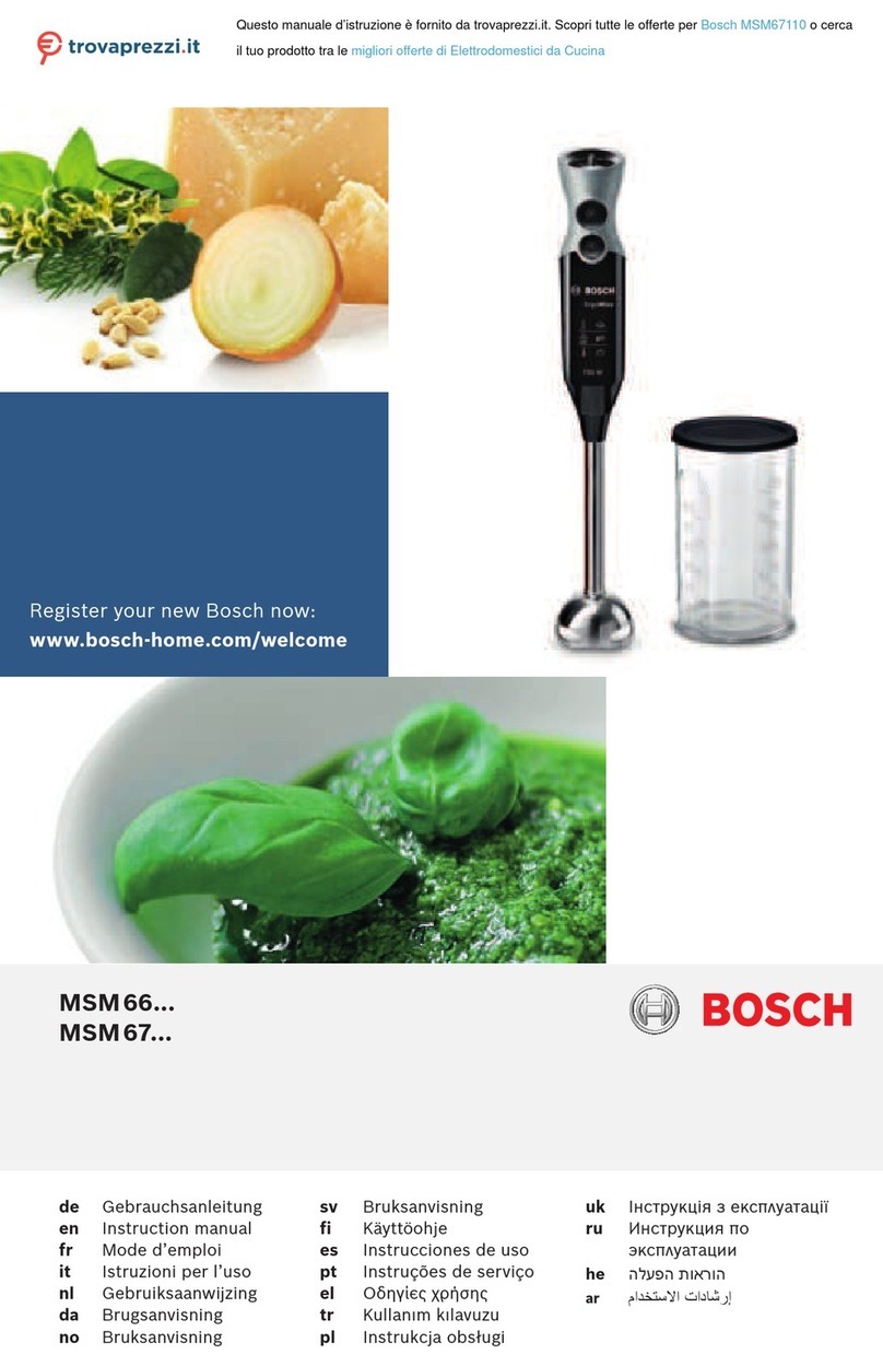 Bosch MSM67110 User manual