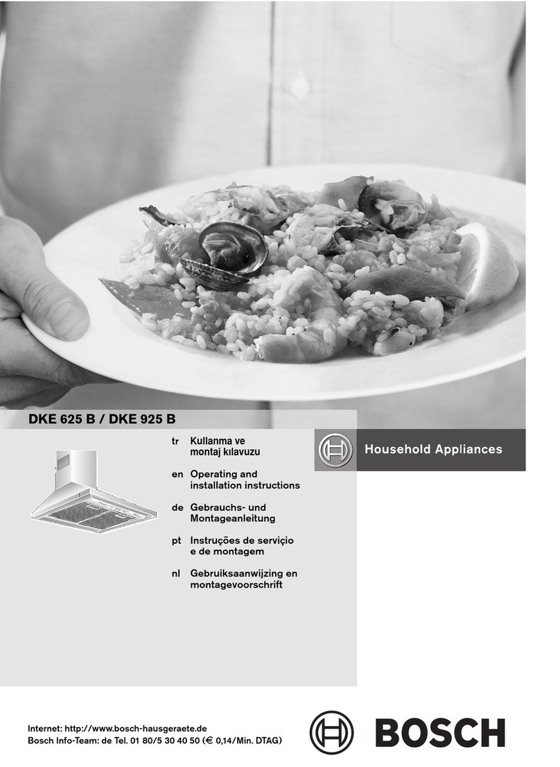 Bosch DKE 625 B Operating and installation instructions