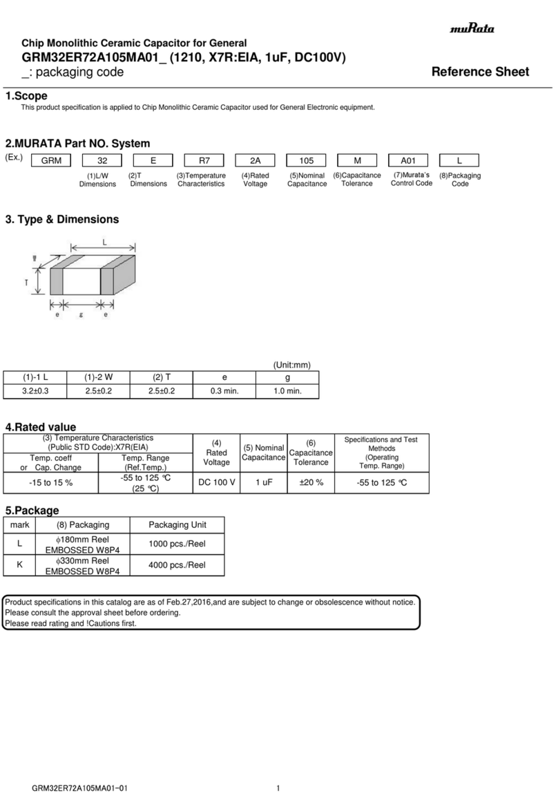 Murata GRM32ER72A105MA01 Series User manual Murata GRM32ER72A105MA01 Series User manual