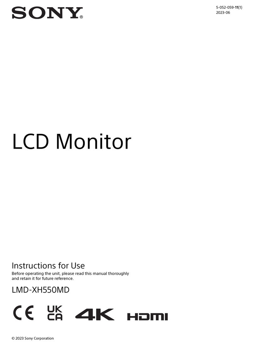 Sony LMD-XH550MD User manual