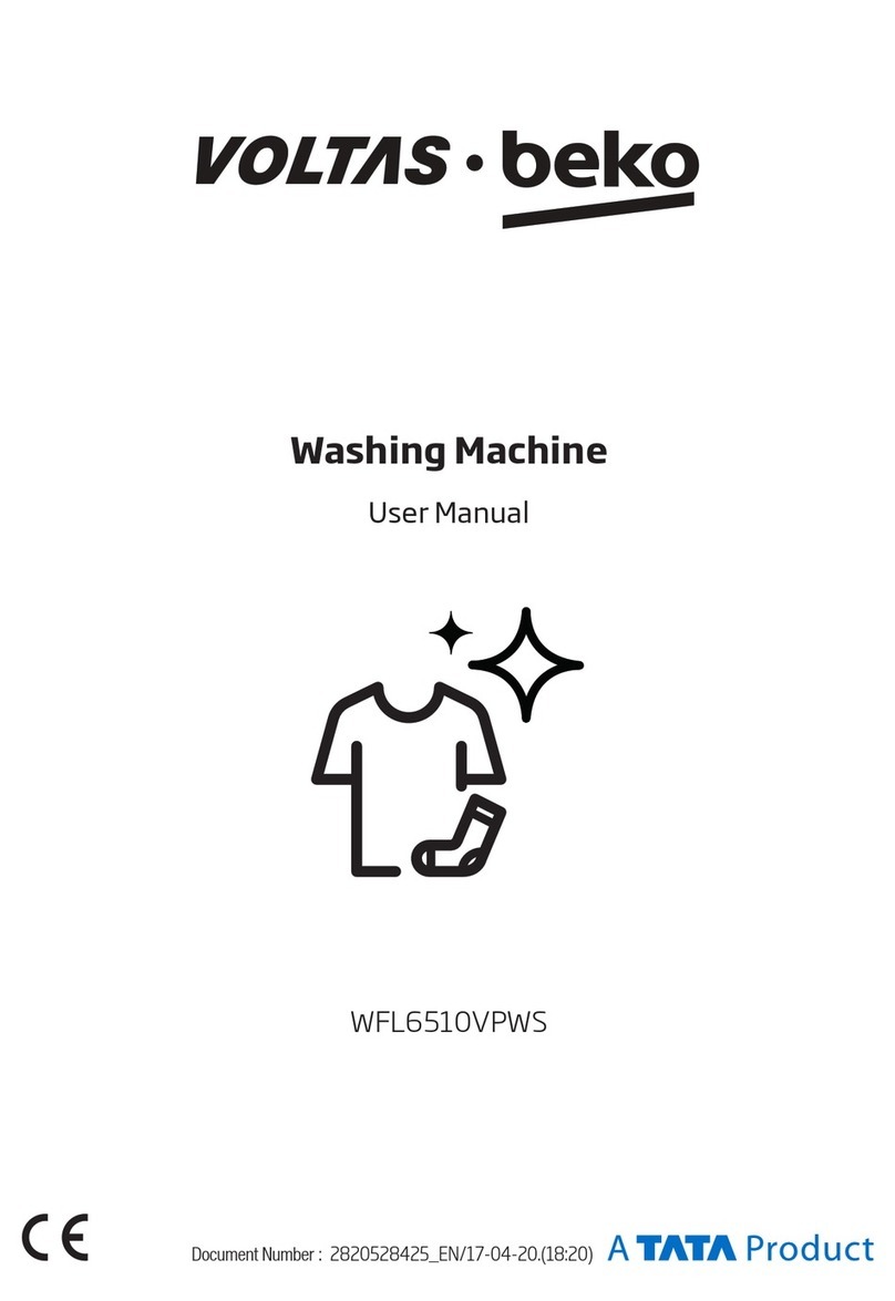 Beko VOLTAS WFL6510VPWS user manual