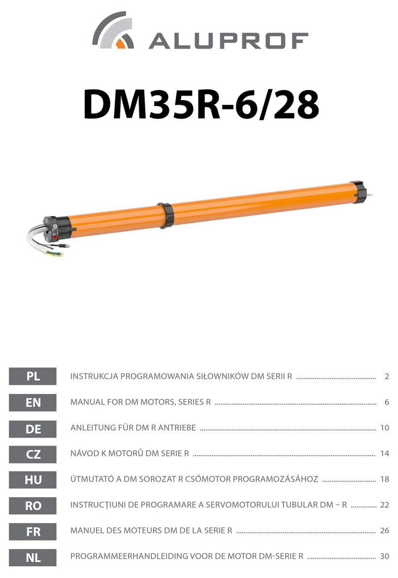 Aluprof DM35R-6/28 manual