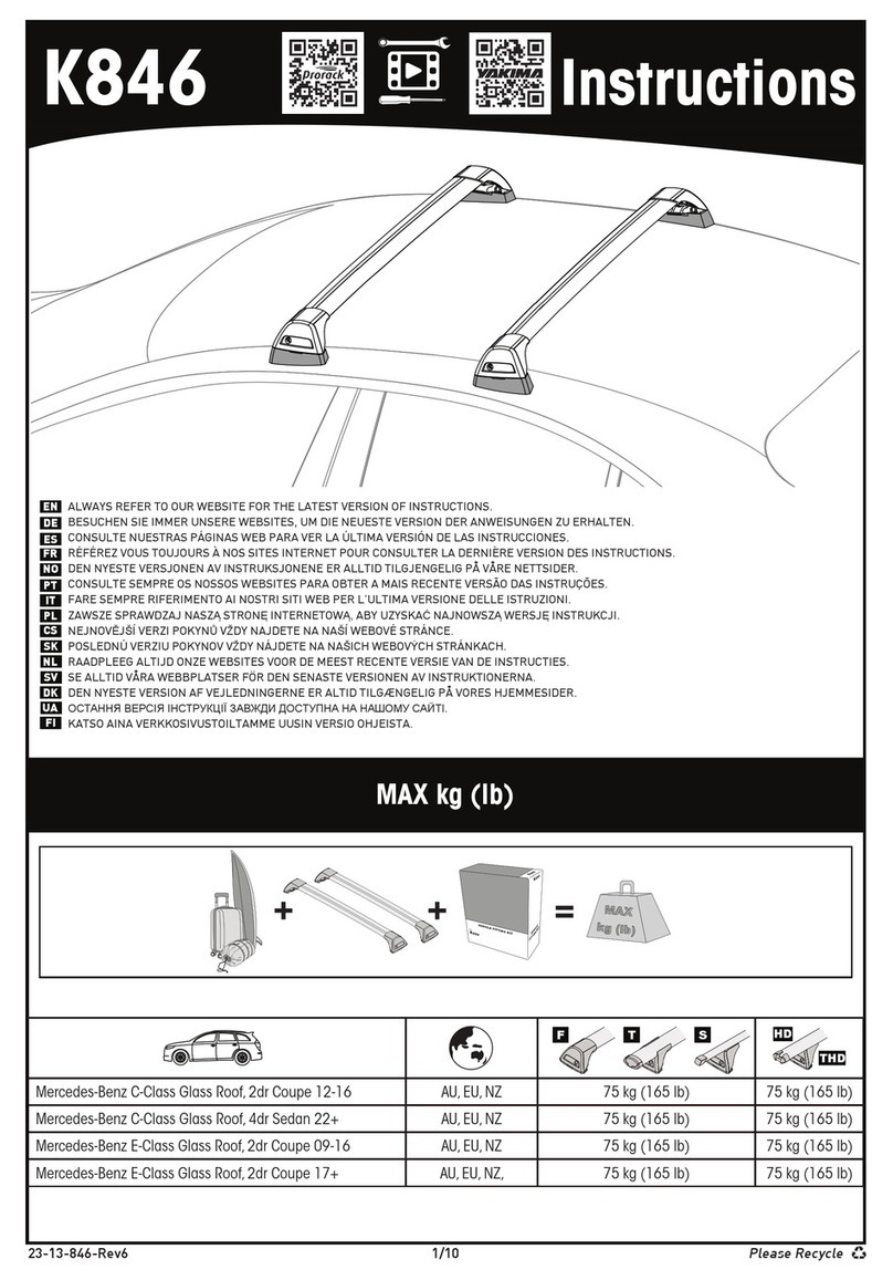 Yakima K846 User manual Yakima K846 User manual