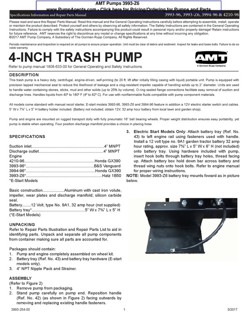GORMAN-RUPP AMT 3993-96 Assembly instructions