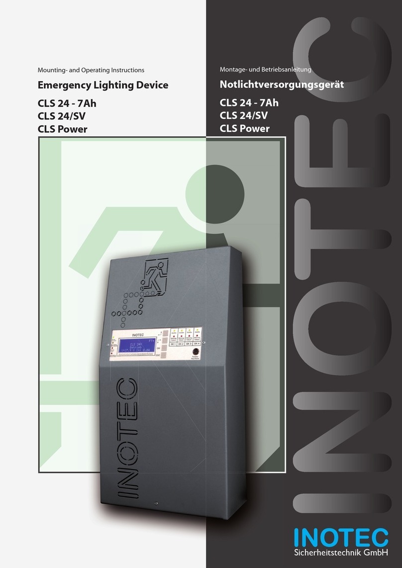 InoTec CLS 24-7Ah Mounting and operating instructions InoTec CLS 24-7Ah Mounting and operating instructions