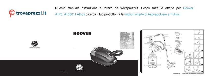 Hoover Athos AT70 AT30011 user manual