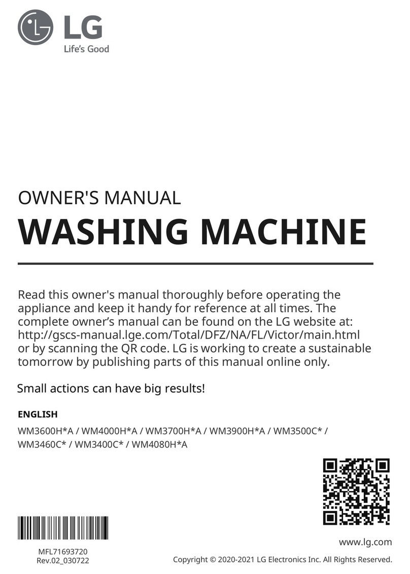 LG WM3600H A Series owner's manual