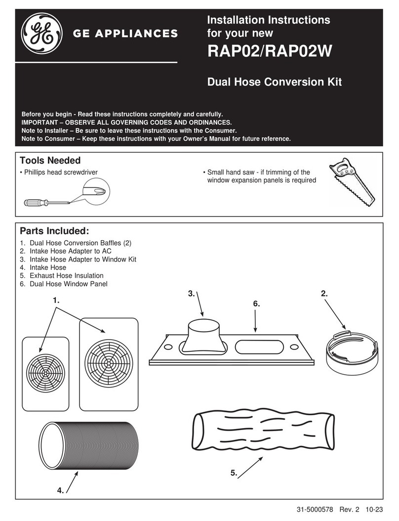 GE RAP02W User manual