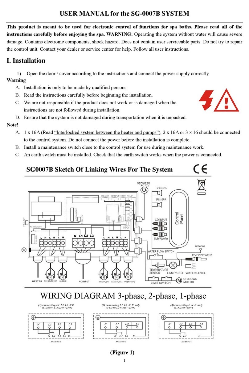 SpaDealers SG-0007B user manual
