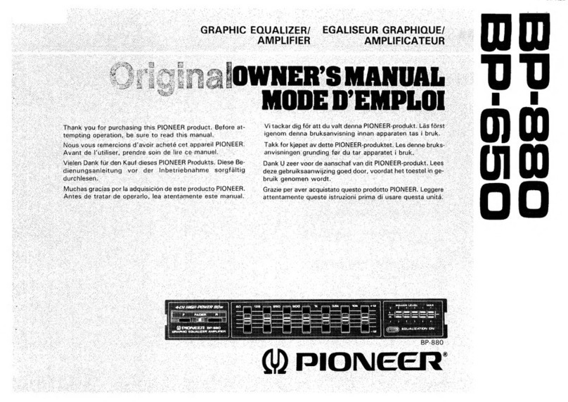 Pioneer BP-880 User manual