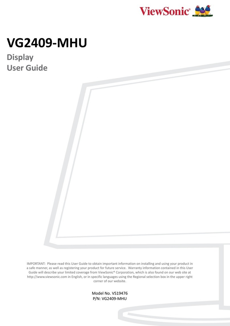 ViewSonic VG2409-MHU User manual