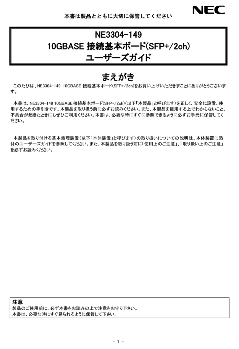 NEC NE3304-149 User manual