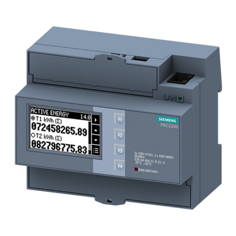 Siemens SENTRON PAC2200 operating instructions