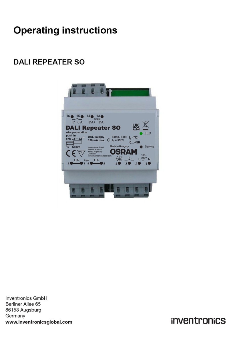 Inventronics DALI REPEATER SO User manual