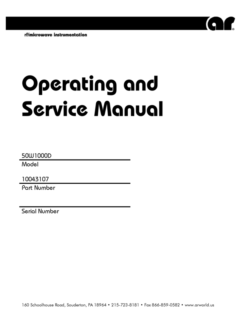 AR 50W1000D Operating and service manual
