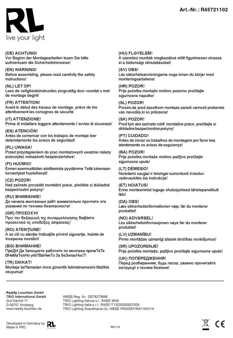 RL R45721102 User manual