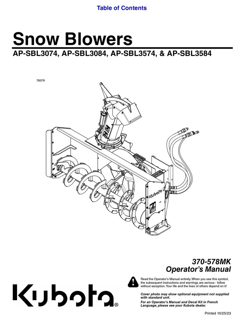 Kubota AP-SBL3074 Operator's manual