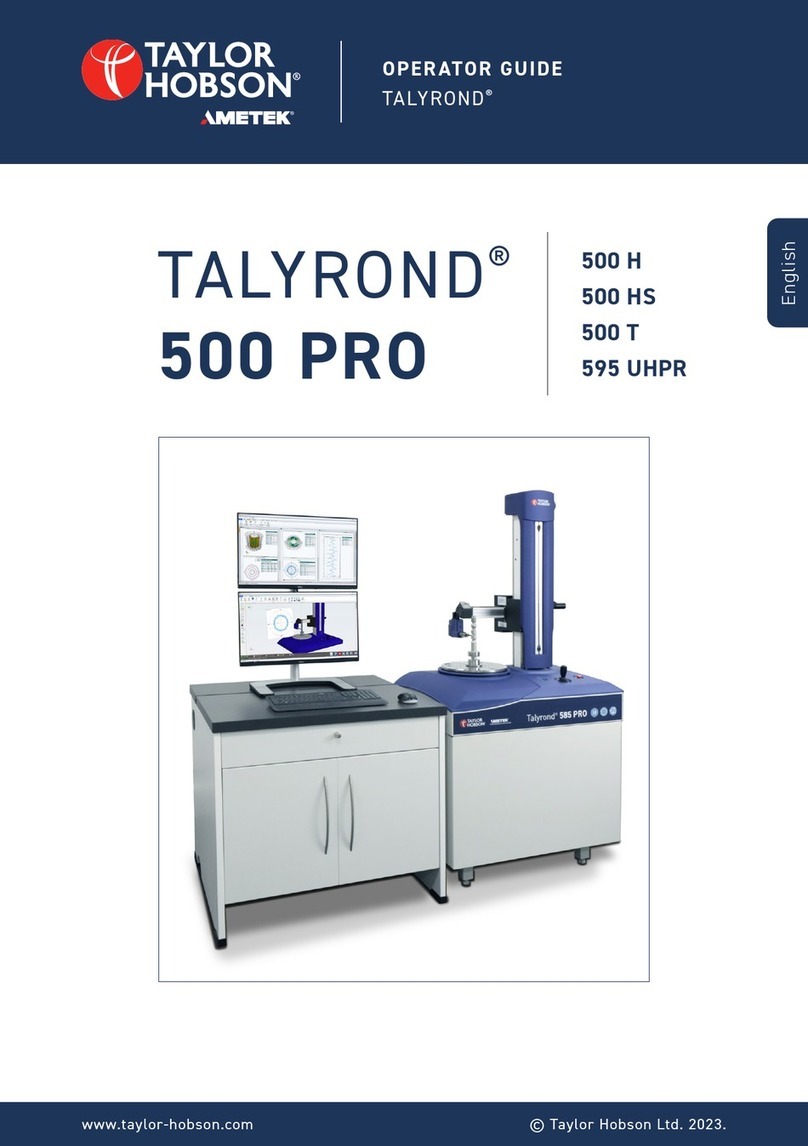 Ametek TAYLOR HOBSON TALYROND 500 PRO Manual Ametek TAYLOR HOBSON TALYROND 500 PRO Manual