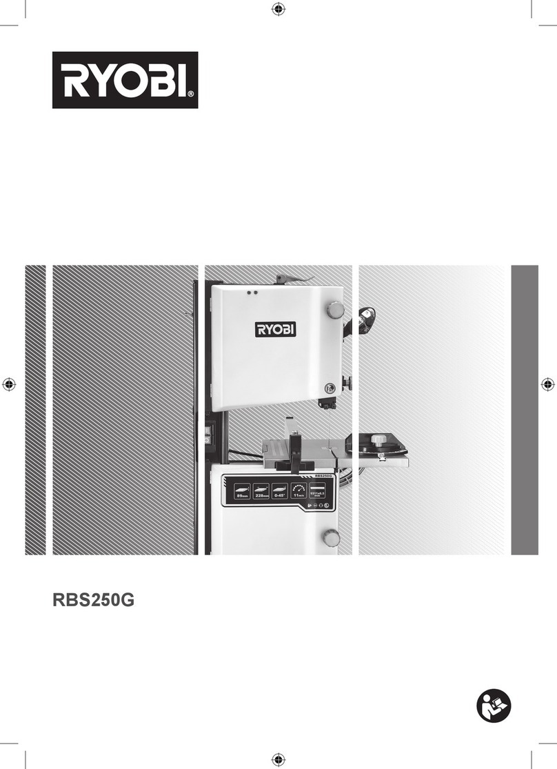 Ryobi RBS250G User manual Ryobi RBS250G User manual