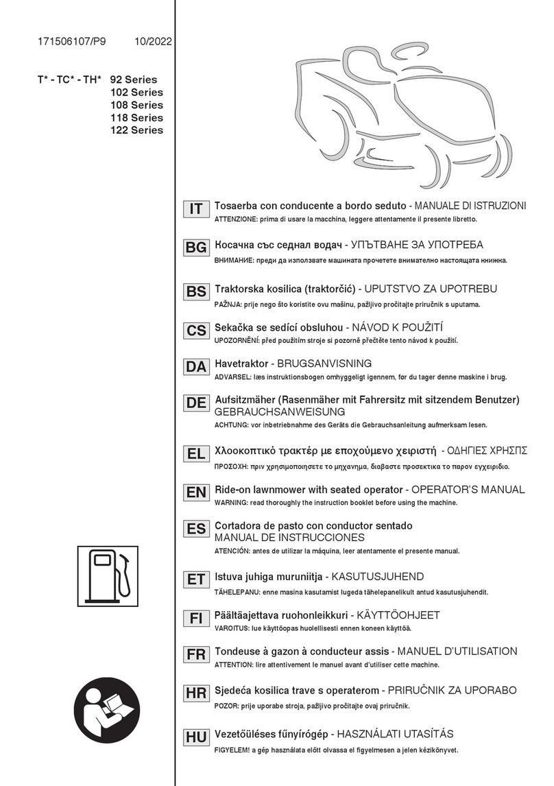 Stiga 92 Series User manual