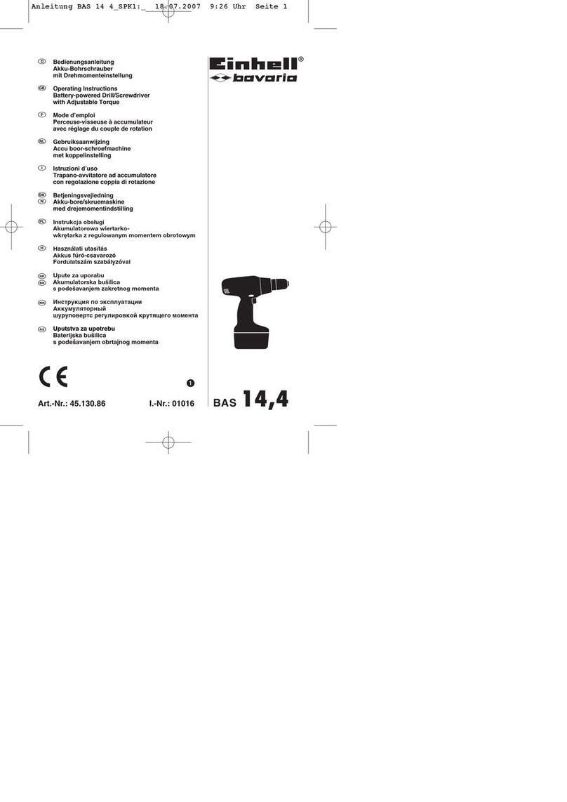 EINHELL Bavaria BAS 14,4 operating instructions
