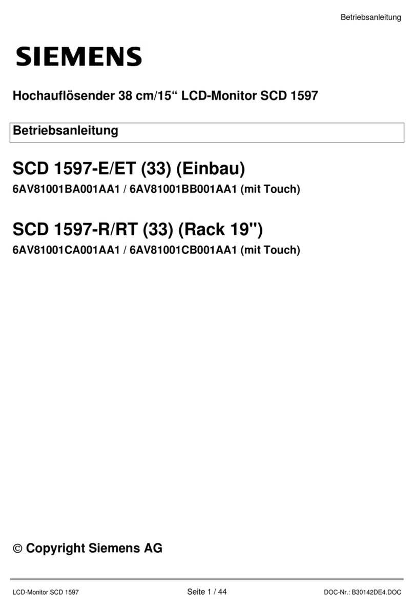 Siemens SCD 1597-E User manual