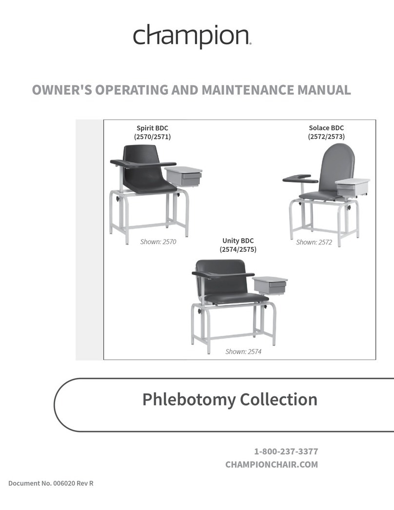 Champion Phlebotomy Sprit BDC Operation manual Champion Phlebotomy Sprit BDC Operation manual