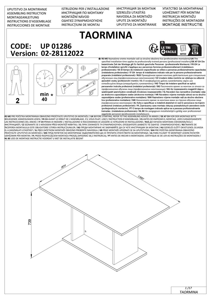 Dedeman TAORMINA UP 01286 User manual
