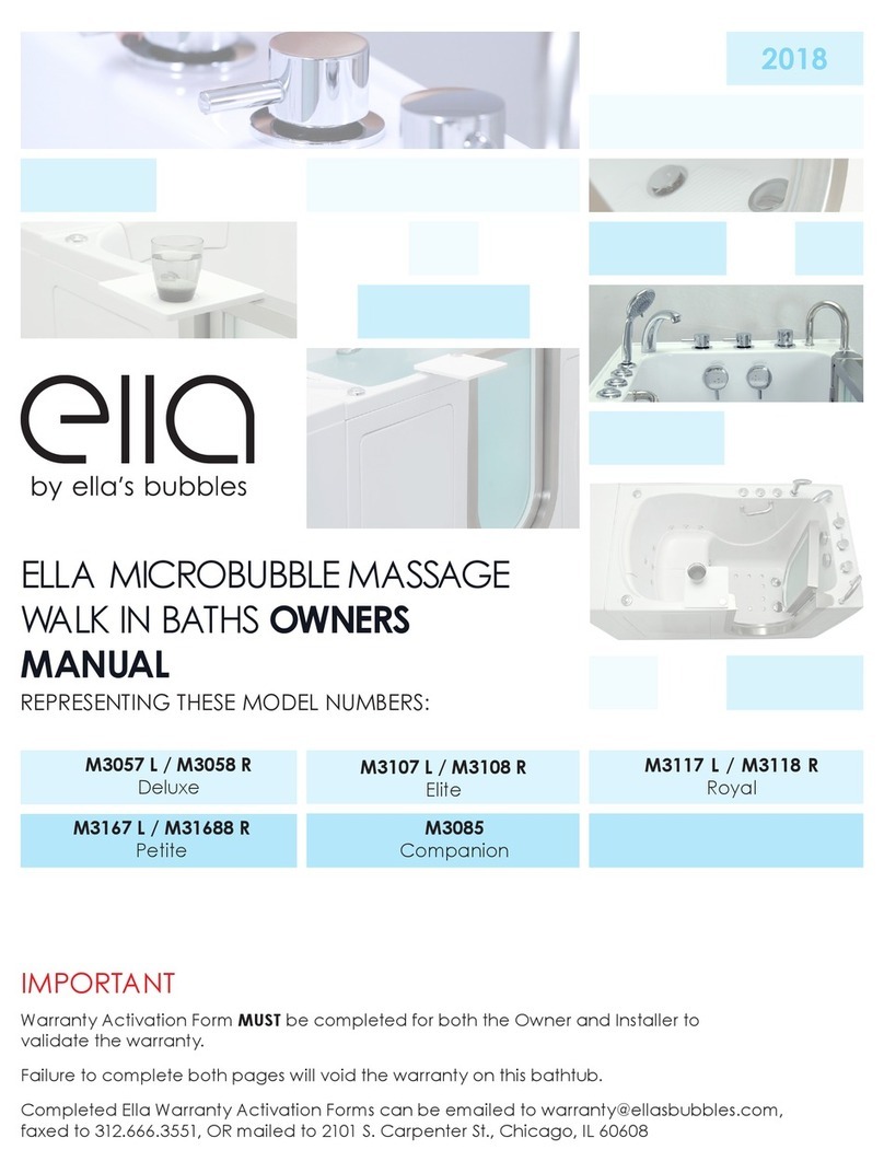 Ella's Bubbles ella Deluxe M3057 L owner's manual