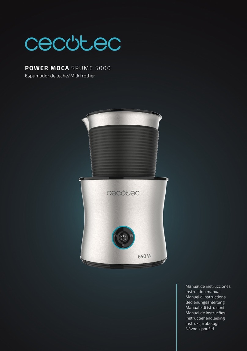 cecotec Power Moca Spume 5000 instruction manual