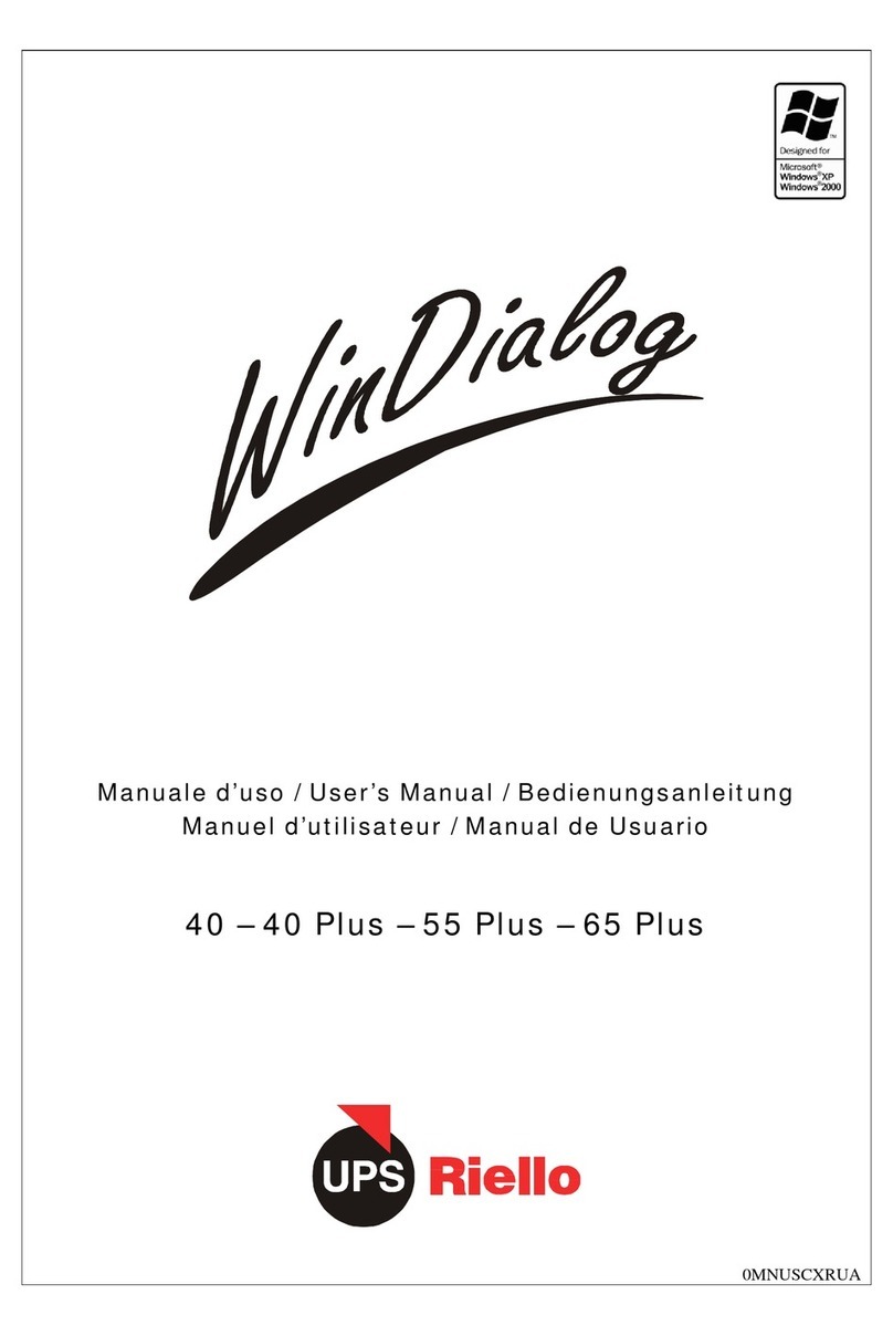 Riello UPS WinDialog 40 User manual