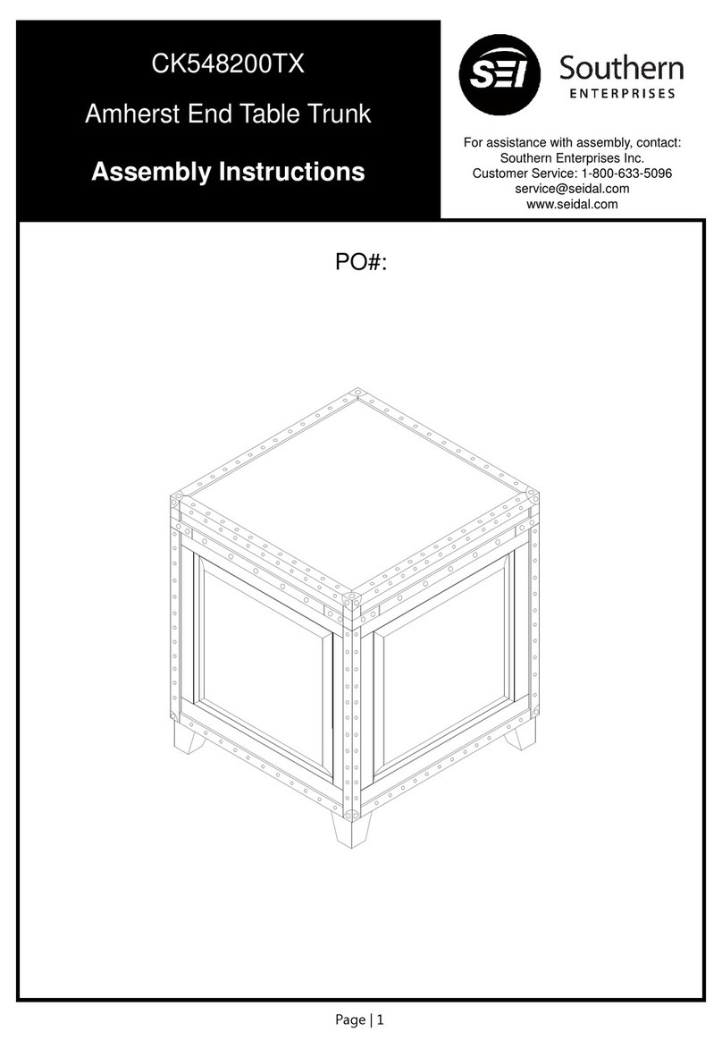 Southern Enterprises CK548200TX Assembly instructions Southern Enterprises CK548200TX Assembly instructions