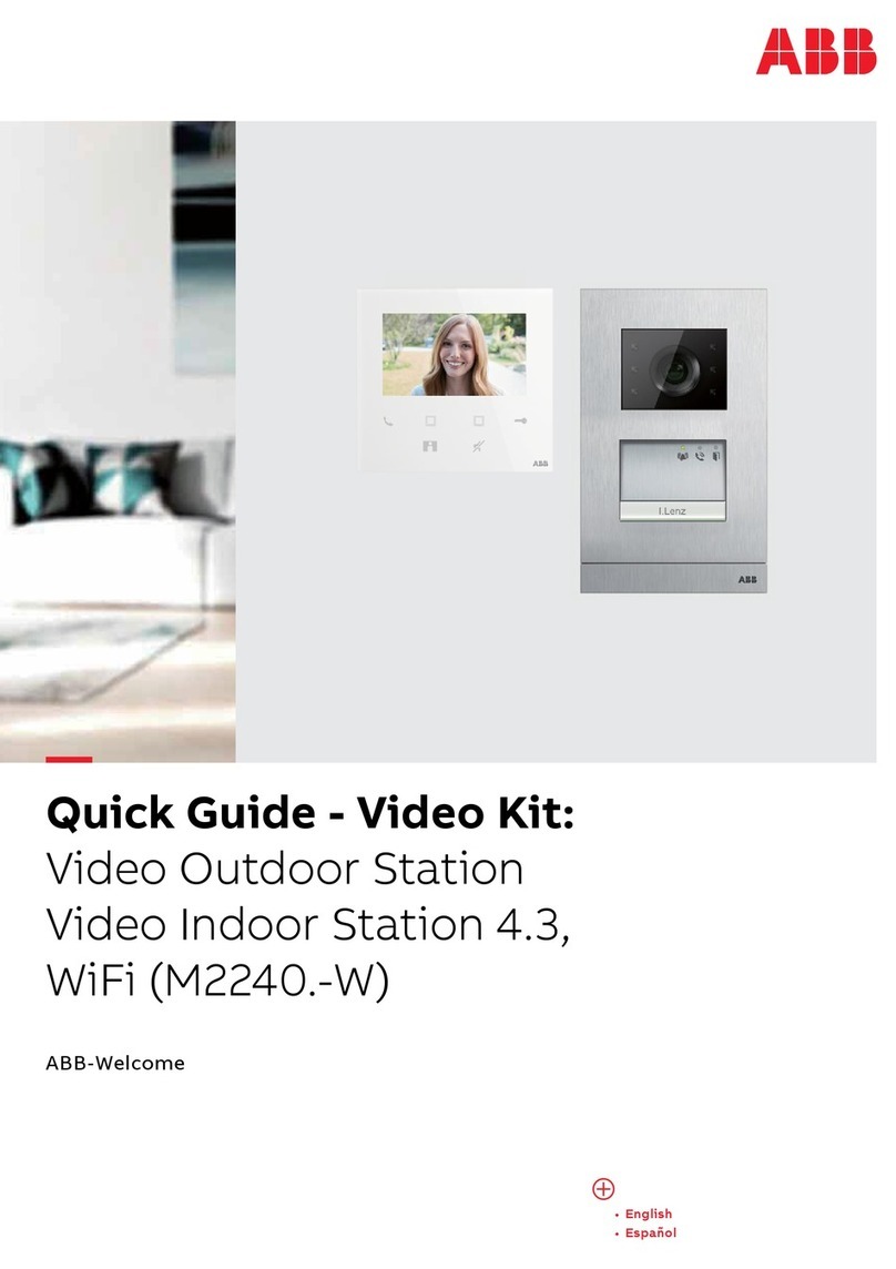ABB Video Outdoor Station User manual