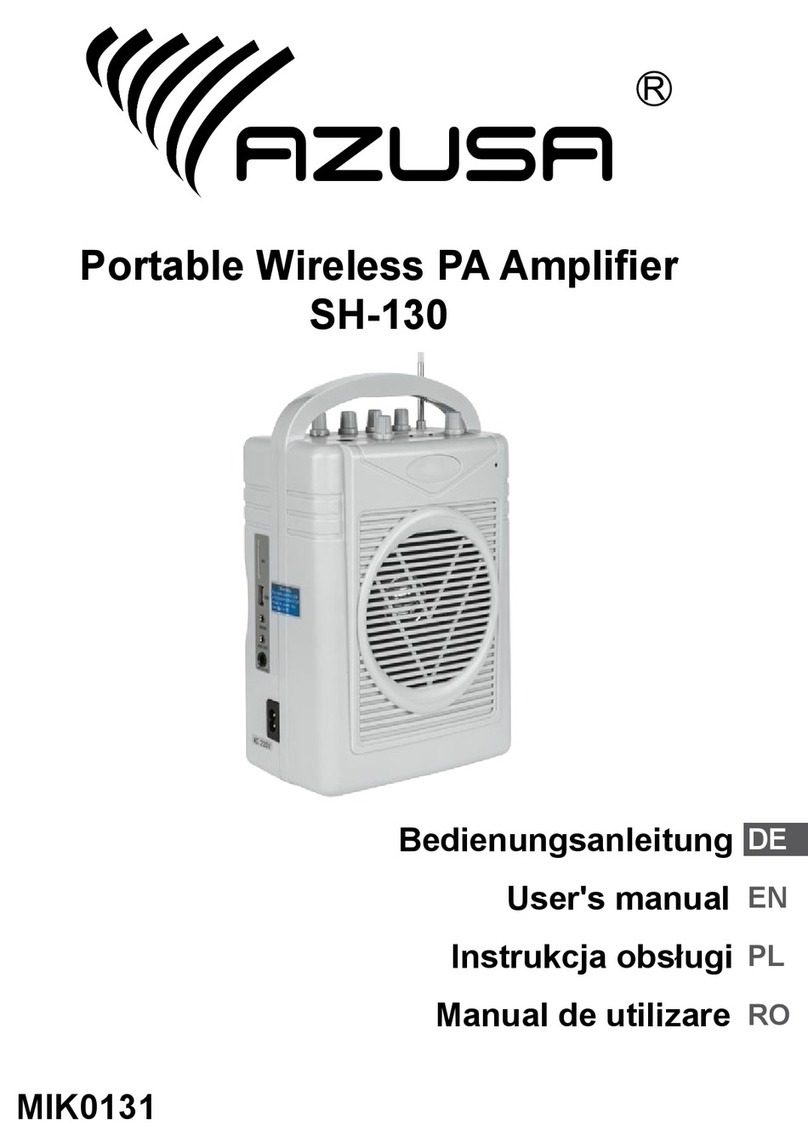 Azusa SH-130 user manual