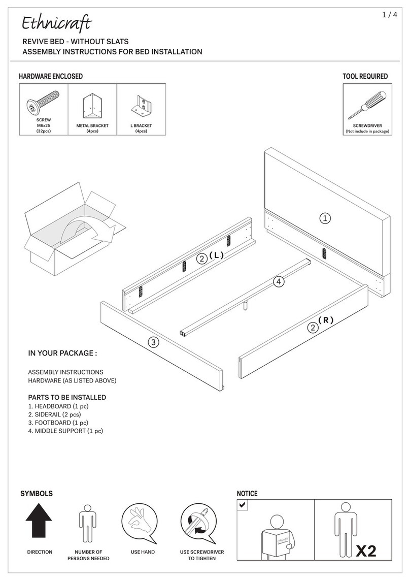 Ethnicraft REVIVE BED User manual