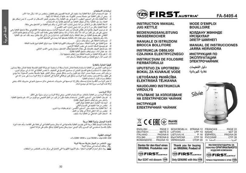 TZS First AUSTRIA FA-5405-4 instruction manual