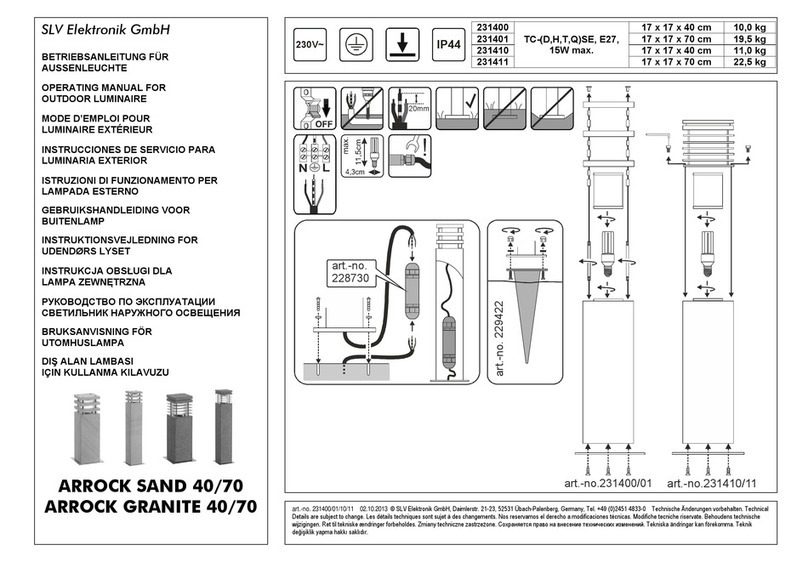 SLV Elektronik ARROCK SAND 40 User manual