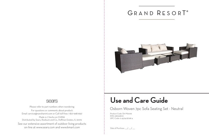 Sears GRAND RESORT Osborn D71 M20176 Use and care guide Sears GRAND RESORT Osborn D71 M20176 Use and care guide