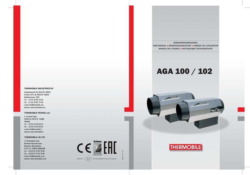 THERMOBILE AGA 100 user manual