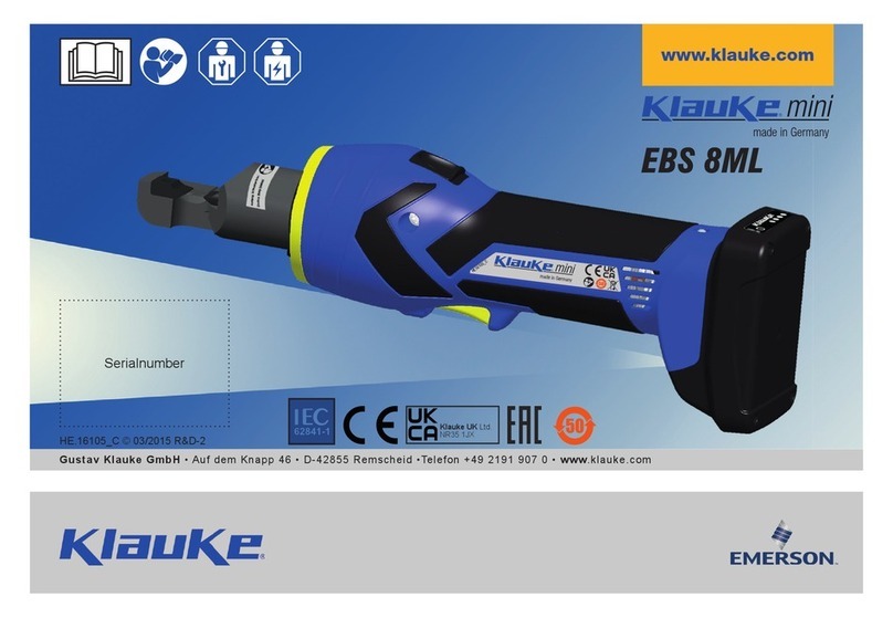 Emerson Klauke mini EBS 8ML User manual